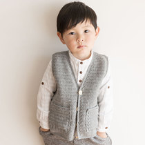 New mommy hand baby children British wool vest handmade diy sweater crochet material bag