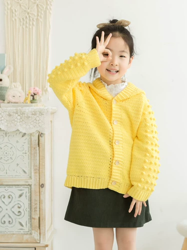 Плетеная детская куртка для матери и ребенка