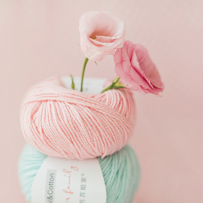 New Mommy Handmade Wu Zero Cotton Baby Sweater Scarf Hat Handmade Stick Needle Hand Crochet Knitting Wool