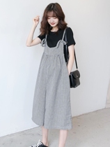 Easy Out Street ~ Pregnant Woman Summer Clothing Suit Fashion style casual T-shirt Out of the box Back with pants Two sets Damp Spicy Mother