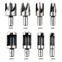 8-piece set of carbon steel cork cutter cork drill woodworking drill bit claw type log tenon drill bit carbon steel cork cutter