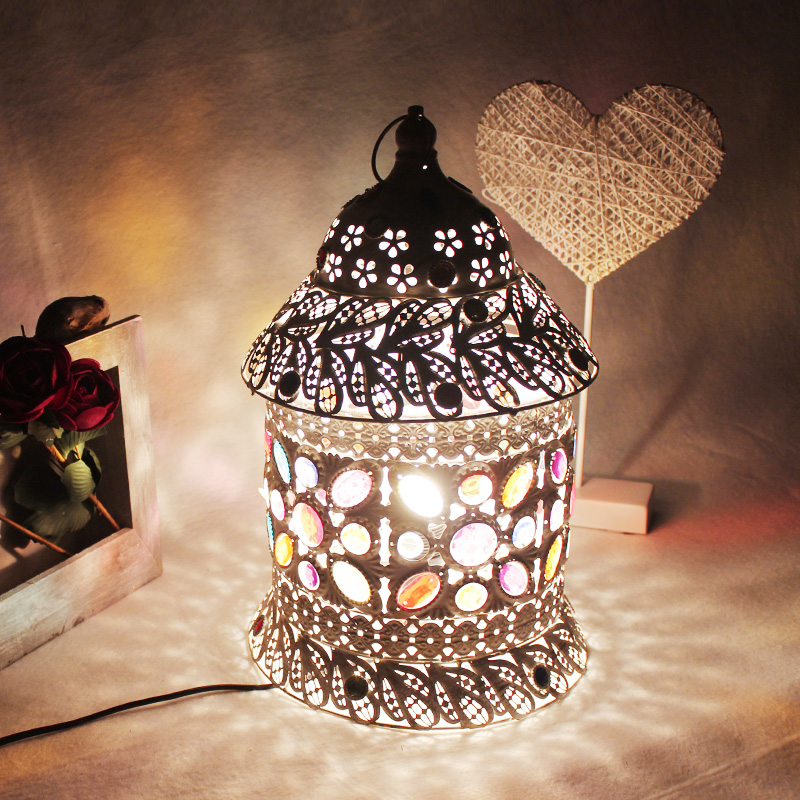 American retro old bedroom bedside lamp birdcage lamp creative simple modern decoration romantic personality table lamp