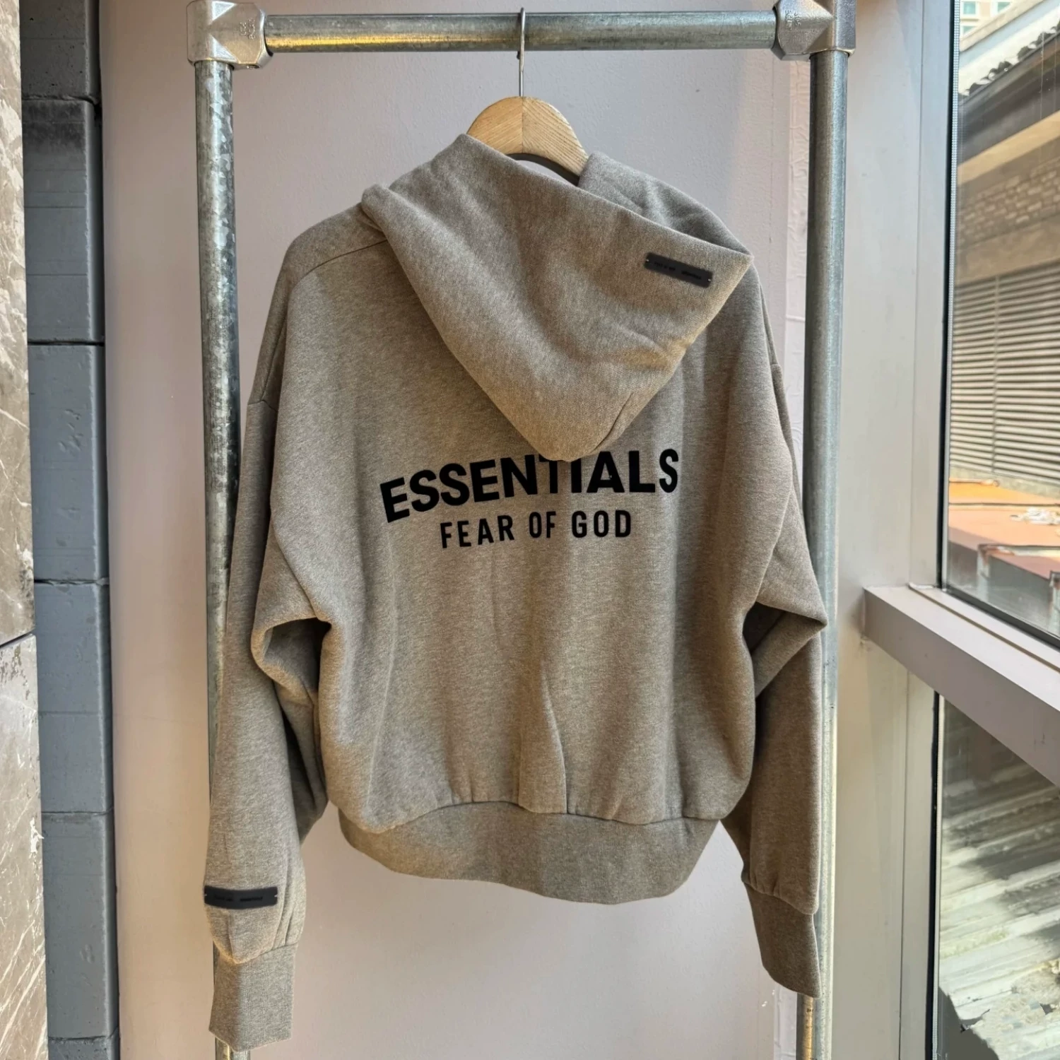 FOG двойная линия ESSENTIALS 25ALWAYS высокий уличный худи с молнией для мужчин и женщин свободная куртка толстовка с капюшоном
