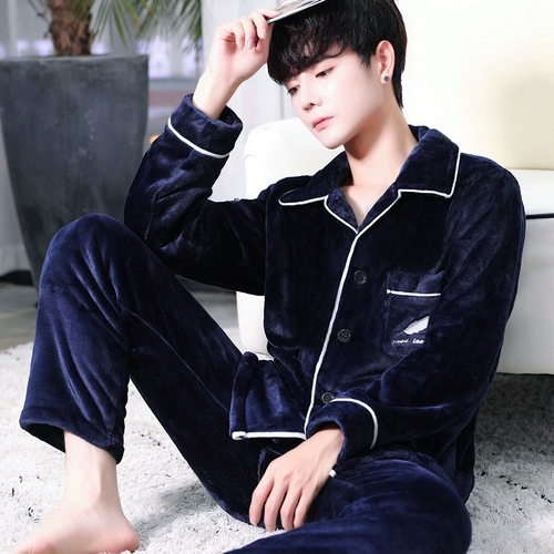 Демисезонная фланелевая пижама, коралловый бархатный демисезонный утепленный лонгслив, большой размер