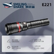 Smiling Shark T6 strong light flashlight aluminum alloy waterproof rechargeable flashlight infrared laser outdoor tactical flashlight