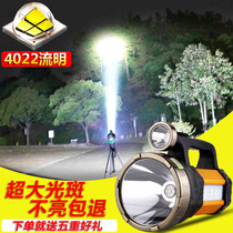 LED double head searchlight strong light outdoor super bright home outdoor high power waterproof P70 flashlight with side light 50