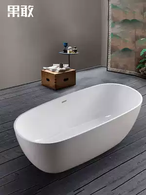 Kokang acrylic adult bathtub free-standing insulated European simple bathtub 1 5-1 8 meters 037 tub