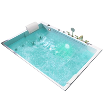 Kokang large double built-in villa hotel outdoor hot spring constant temperature surfing non-slip seat 1 8m bathtub