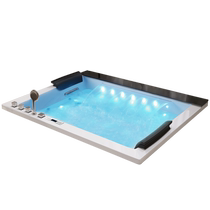 Guogan Couple Home Jacuzzi Hotel Embedded Acrylic Waterfall Constant Temperature Bathtub Basin 737