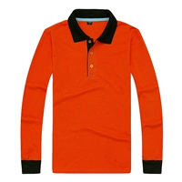 Оранжевая одежда черная шея с длинными рукавами