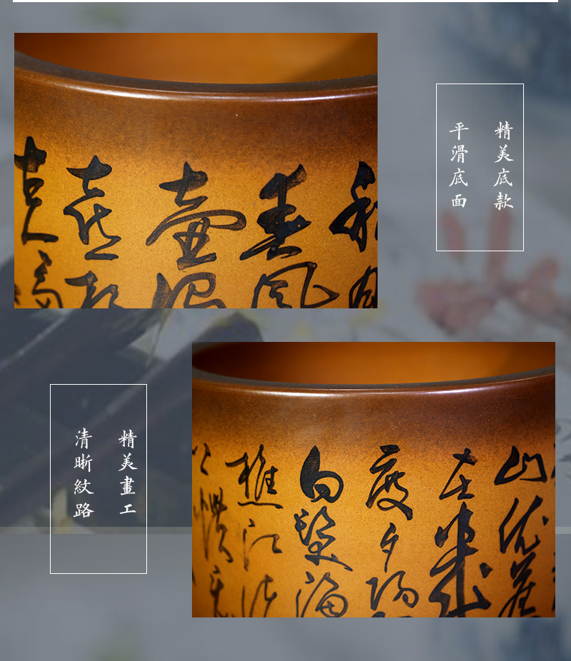 Jingdezhen ceramic furnishing articles of modern Chinese style mesa adornment hand - made calligraphy and painting cylinder study calligraphy and painting scroll to receive goods