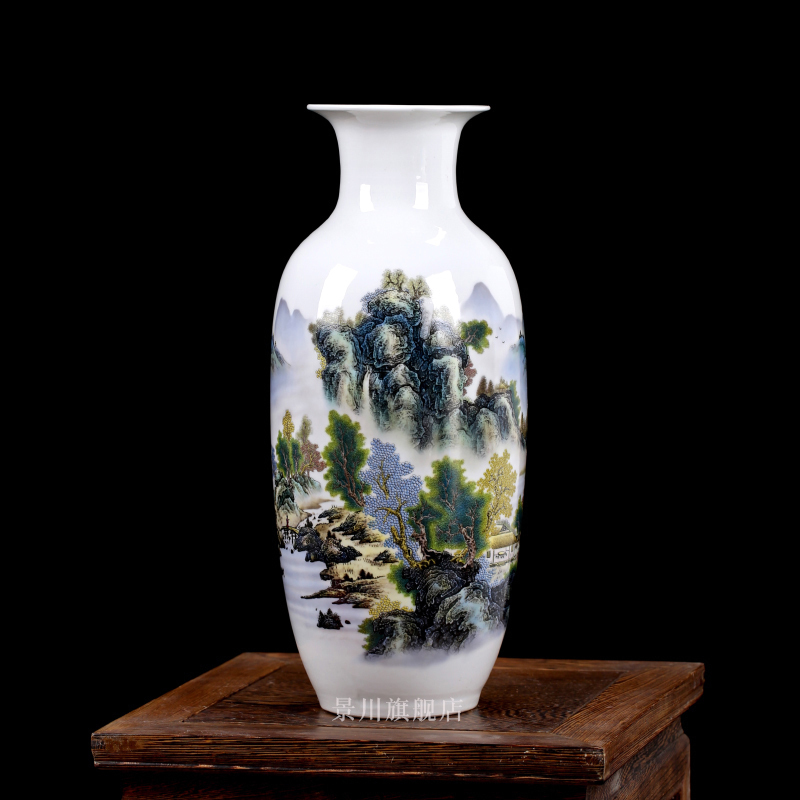 Jingdezhen ceramics floret bottle light key-2 luxury furnishing articles contracted flower, dried flower arranging flowers sitting room adornment porcelain