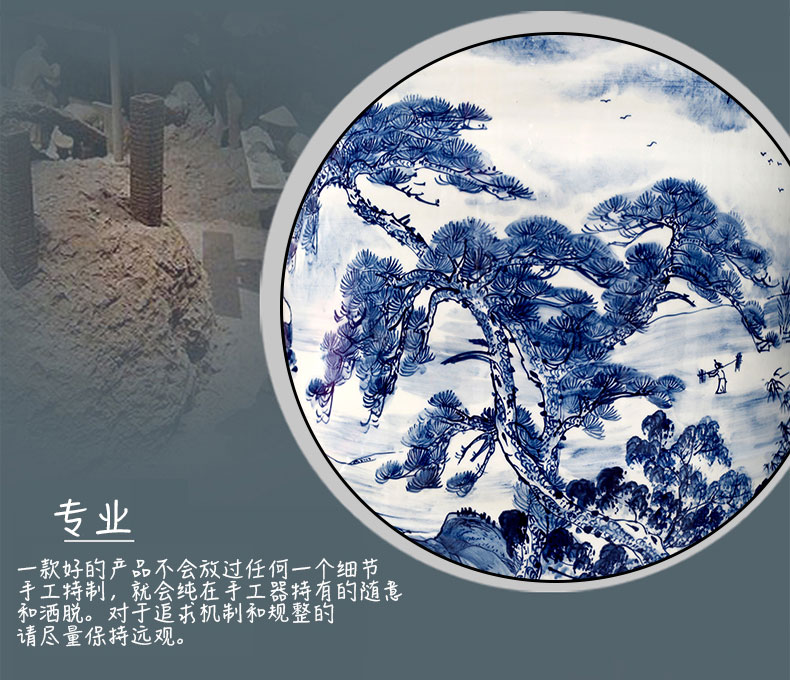 Jingdezhen porcelain ceramic hand - made antique vase splendid sunvo landing big home sitting room hotel decoration furnishing articles