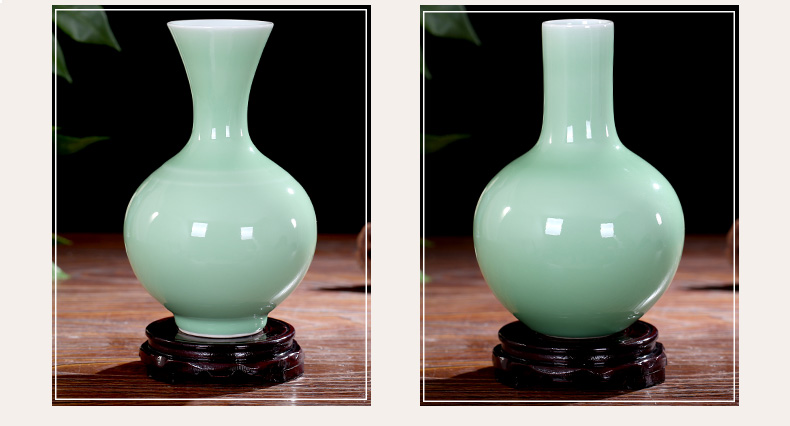 Jingdezhen ceramics antique vase furnishing articles living room flower arranging flower, dried flower porcelain decorative arts and crafts