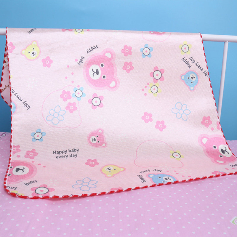 Summer baby ice silk urine pad children's summer waterproof and cold washable newborn baby mattress fiber mat