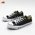 CONVERSE ALL Star Converse cổ điển thường xanh nam và nữ giày vải đôi 101001 - Plimsolls Plimsolls