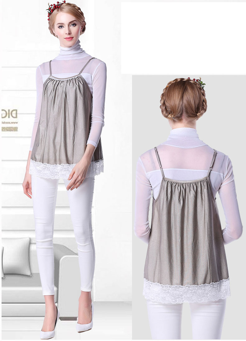 Phù hợp với bức xạ Lin Nai Khang mùa xuân và mùa hè phù hợp với bà bầu trang phục chính hãng bốn mùa sợi bạc bảo vệ dây đeo tạp dề áo khoác chống bức xạ