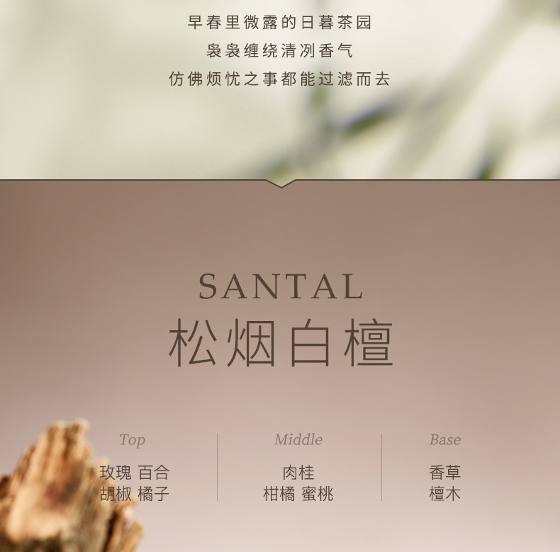 【中國直郵】小紅書爆款 水之蔻 止汗露 清新走珠香體露 20ml 松煙白檀