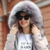 Shiming 2020 mùa đông gấu trúc lông cổ áo rex thỏ lông lót có thể tháo rời khắc phục áo khoác lông phụ nữ khắc phục - Faux Fur