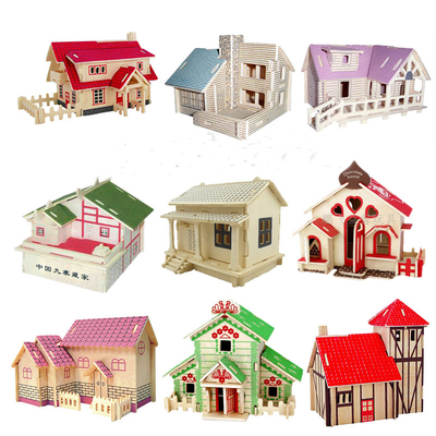 【拍一发二】3d木质立体拼装玩具