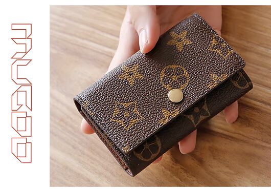2018 mới châu Âu và Mỹ retro cao cấp xe chìa khóa túi xách nữ chìa khóa túi chìa khóa thẻ nam đa chức năng ví móc chìa khóa nữ
