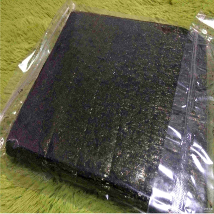 Sushi cuisine Laver rice Sushi seaweed roasted seaweed 1 roast 100 slices at a time Ingredients Material Bulk Black