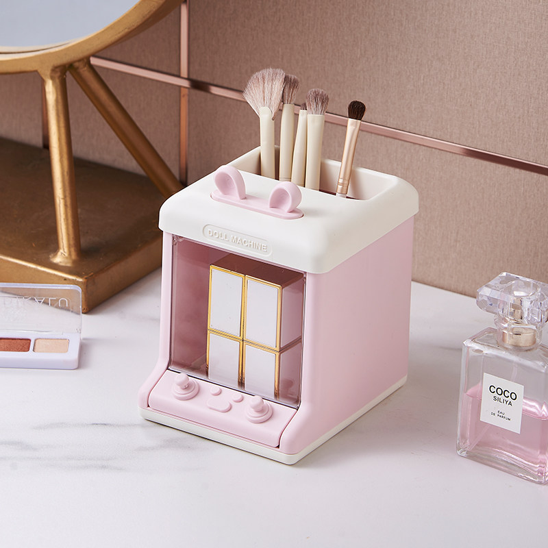 Creative Doll Machine Pen Holder Student Desktop Collection Box Office Swing Piece Cute Children Boy Girl Pencil Case-Taobao