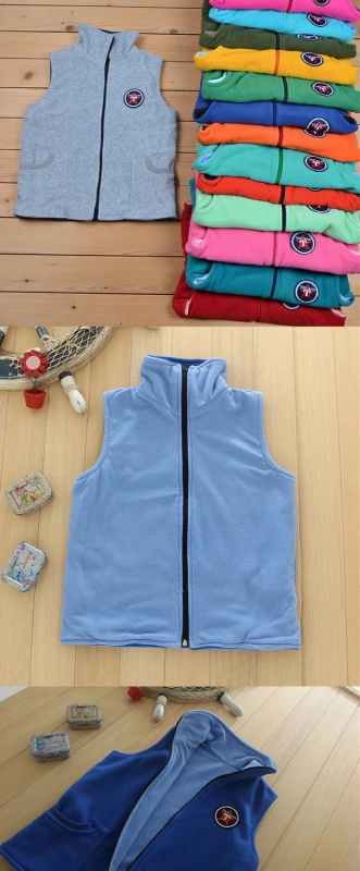 Nhà máy bán buôn quần áo trẻ em trực tiếp hàng loạt 7-12 tuổi cậu bé lớn mùa thu và mùa đông đôi cộng với áo nhung dày ấm áp áo gile bò cho bé