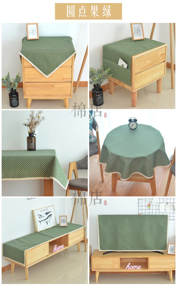 in lưới nhà máy bảng phong cách cà phê bảng vải khăn trải bàn vải nordic Tablecloth vải bông hình chữ nhật tròn bàn - Khăn trải bàn khăn trải bàn trắng trơn