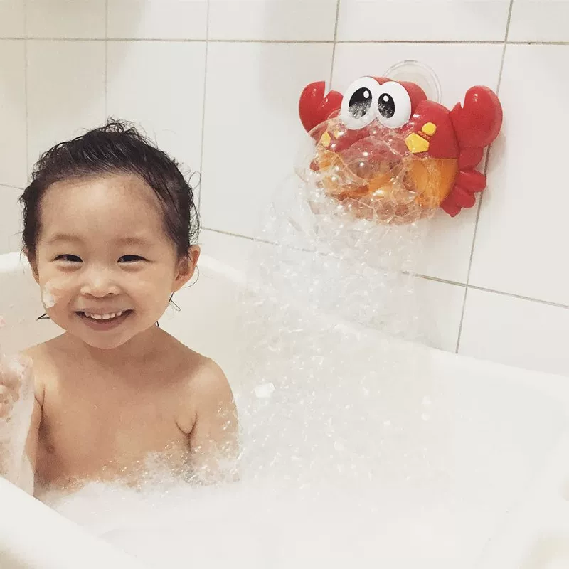 Baby creative bubble bath partner happy bubble crab music starting machine bathroom bathing water toys