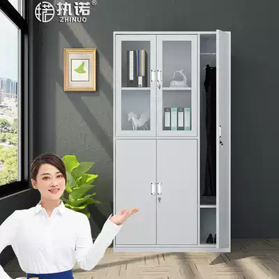 File cabinet Shanghai with lock five-door glass locker workers hanging wardrobe staff storage cabinet filing cabinet tin cabinet