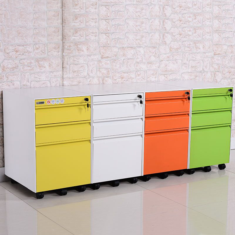 Office tin low cabinet file cabinet storage cabinet information activity with lock drawer small balcony storage cabinet