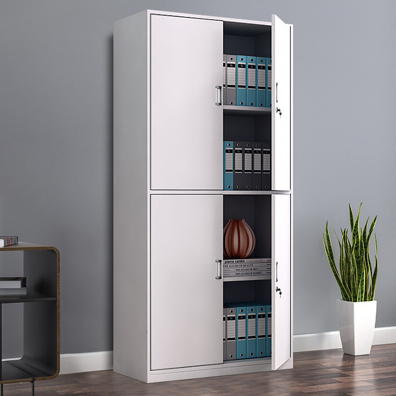 Steel cabinet through body double-section cabinet double-section cabinet office filing cabinet with lock warrant cabinet financial information sheet metal cabinet