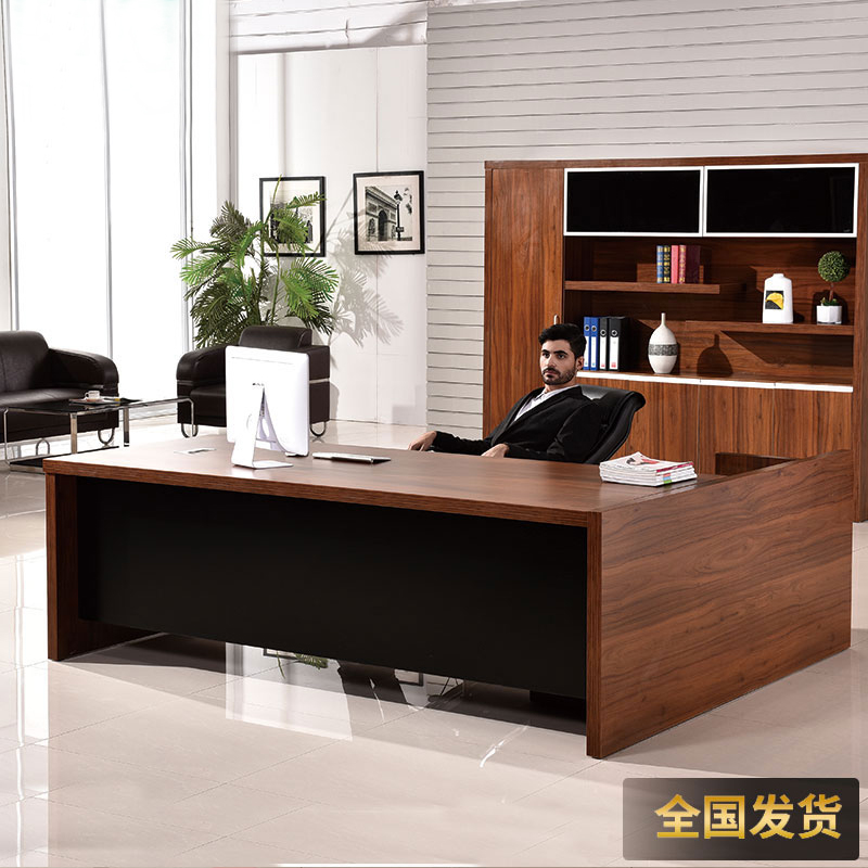 Large Bandae Office Furniture Owner Table Desk Company Brief Modern President Table And Chairs Combined Plate Manager Table
