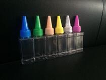 Direct Marketing Special Demonstration Tool Product Split Bottle Square Tip Bottle Small Oil Bottle Square Drop Bottle Foursquare Bottle Demonstration Sharp Mouth Bottle