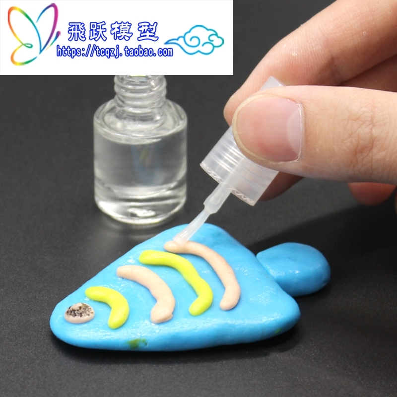 Soft pottery clay upper light oil clay work clay plastic to make bright light oil DIY accessories Soft pottery clay transparent protective paint