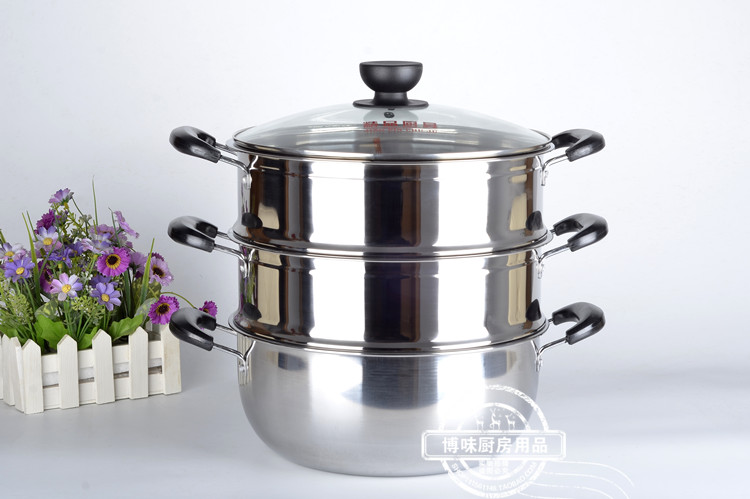 Special thick stainless steam pot hot pot 24 cm - 36cm stew shake cooking cooking multi - boiler electromagnetic furnace general purpose