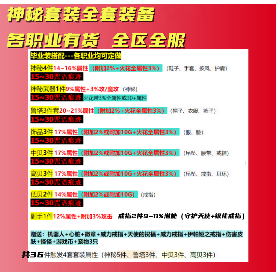 Maplestory Equipment 15%~21% Mystical Shadow Graduation Set Sixth Class Lucid Challenger Demi Safe Zone