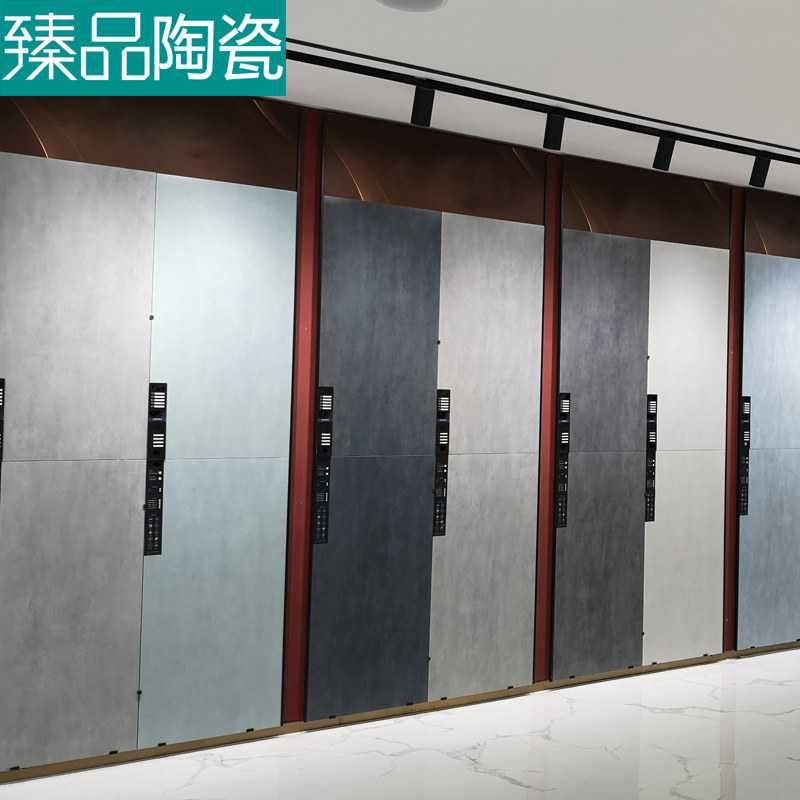 ● Silent Wind color micro-cement tiles Japanese style Wind 600 * 1200mm Living room Background wall Makeup Room Floor Tile Wall Brick