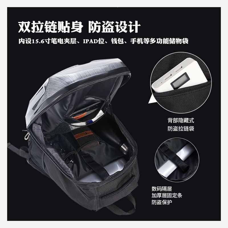 Personality student low-key racing computer full helmet sports hard shell shoulder bag Retro motorcycle charter car bag man