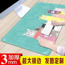 Lovely bear mouse pad oversized cute desk pad padded wrist female keyboard pad game Office mouse pad customization