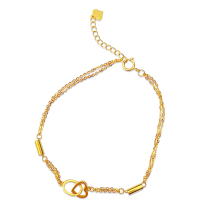 100 Hero 18k gold heart-shaped bracelet with small crowdcast light and luxurious and decorated with temperament direct interplay seconds to kill