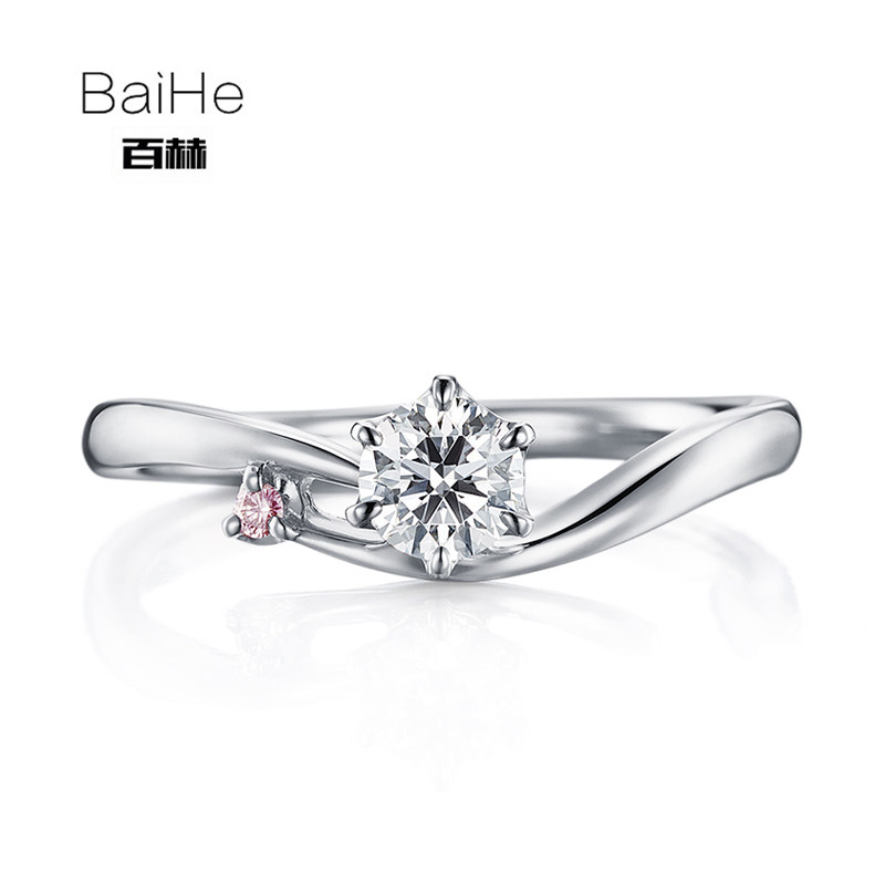 18K Gold Classic Six Paws Personality Brief Elegant Diamond Ring Courting Wedding Wedding Engagement Ring Female Nude Stone