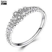 18K Jinyu Jinyu Diamond Ring engaged to marry wedding diamond ring ring female wearing stacked ring