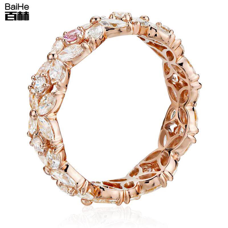 18k gold full inlaid natural pink jewel with diamond ring full insert and ring full drill ring drill ring female