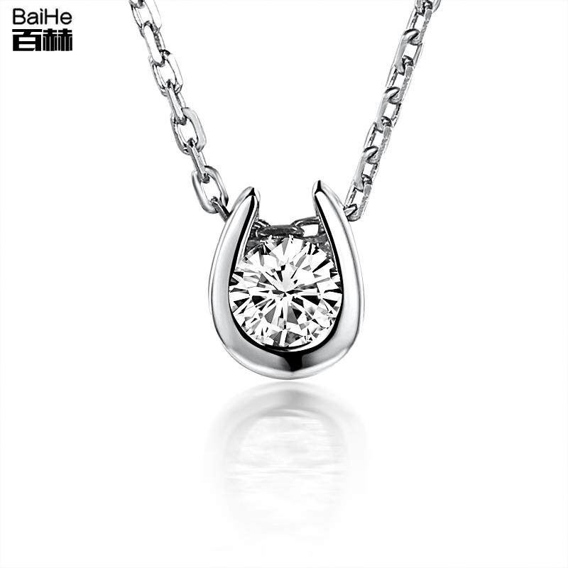 Bach jewelry 18K Platinum gold gold luxury diamond necklace cranks crack chain horseshoe female models