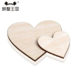 螃蟹王国 Модель сделайте DIY ручной тонкой деревянной таблетки, в форме сердечного сердца Beylum, 2 мм тарелка многопрофильная, спецификация