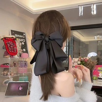 Élégant noir Grand papillon sans tête de tête Hair Clip Femme Arrière Cerveau en tête Halfzza Grip Clip Détecteur Avancé Shark Clip Hairpin