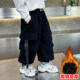 Boys' Autumn Pants, Children's Cargo Pants, Spring, Autumn, and Winter 2025 New Style, Small and Medium-Sized Children's Zippered Pocket Jogger Casual Pants