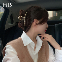 Shark grab clip metal hairpin large hair accessory clip hairpin back head headwear female Net red 2021 New